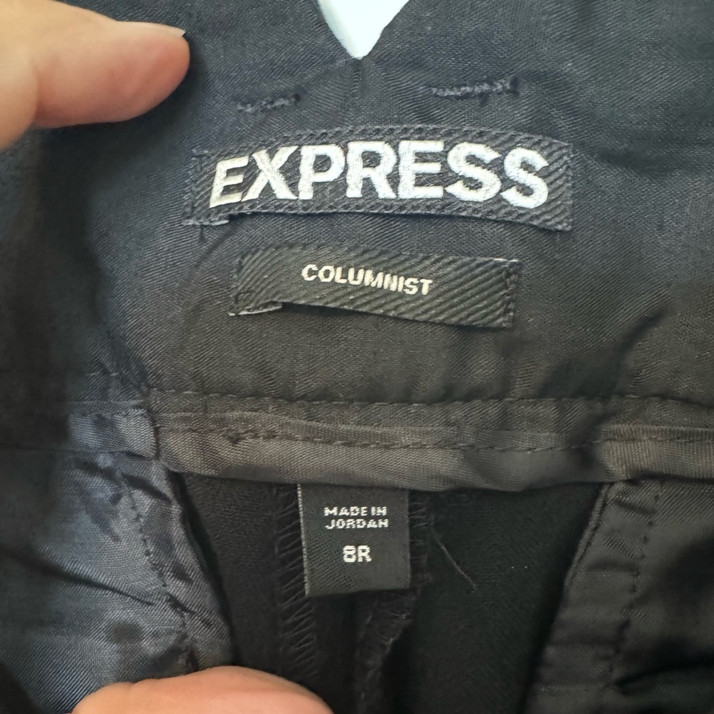 Express Columnist Pants With Beltloops Size 8r - image 2